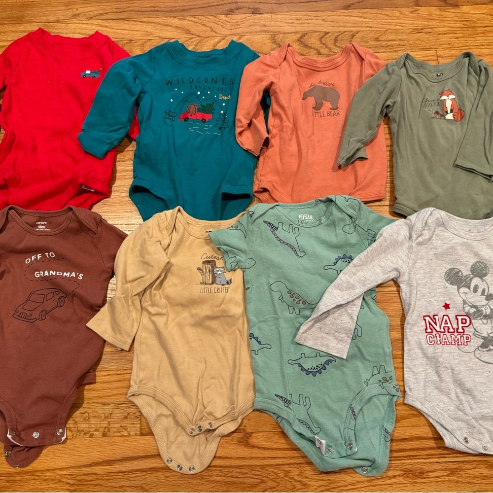 28pc BUNDLE Baby Boy 18 mos Clothes Tees Shirts Onesies Pants Shorts